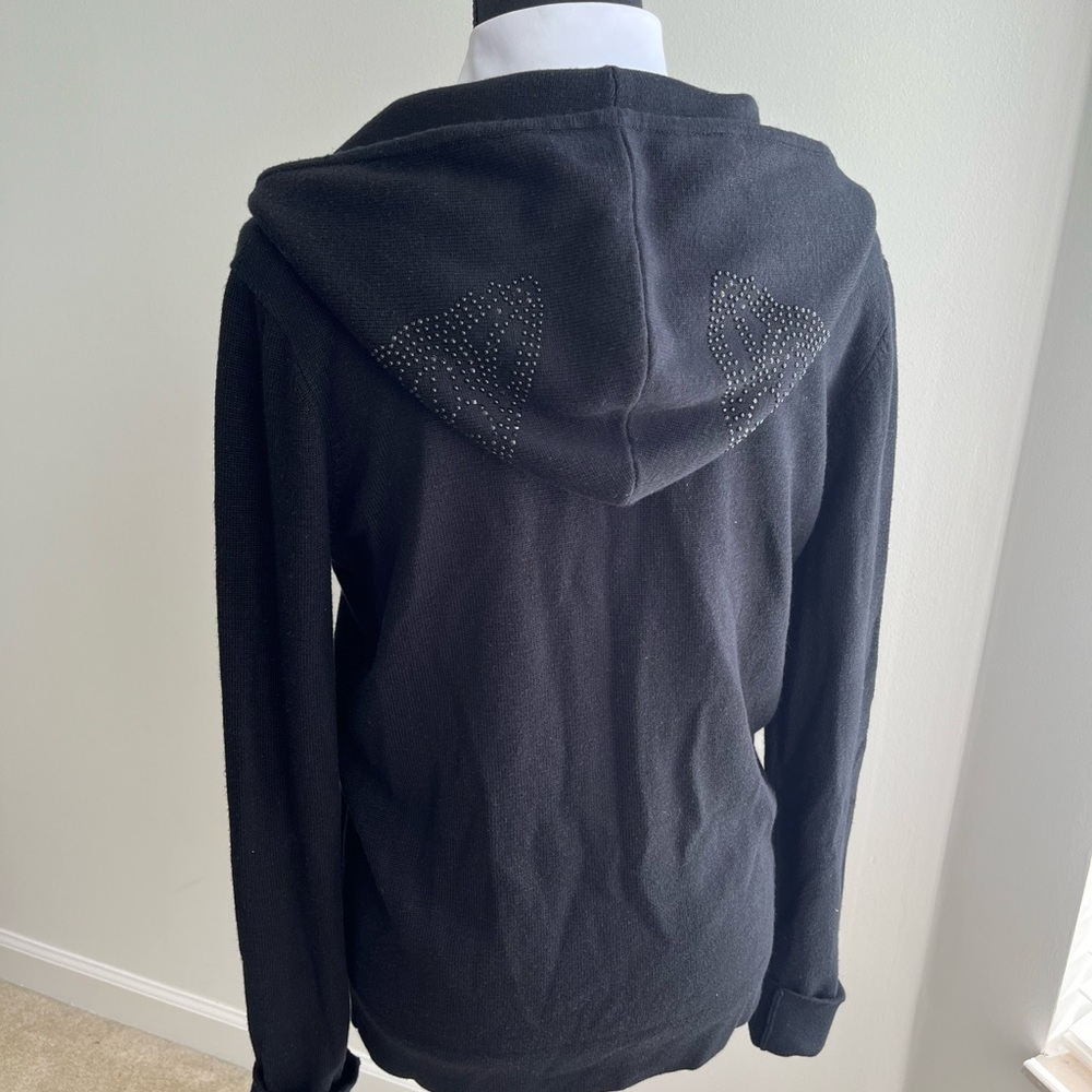 Grayse Silk Cashmere Rhinestone Hoodie